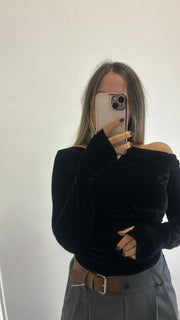 Maglia kim in velluto