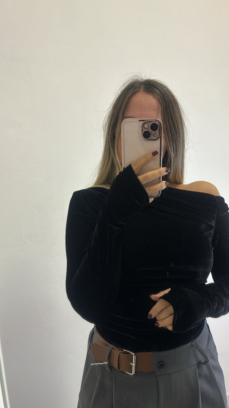 Maglia kim in velluto