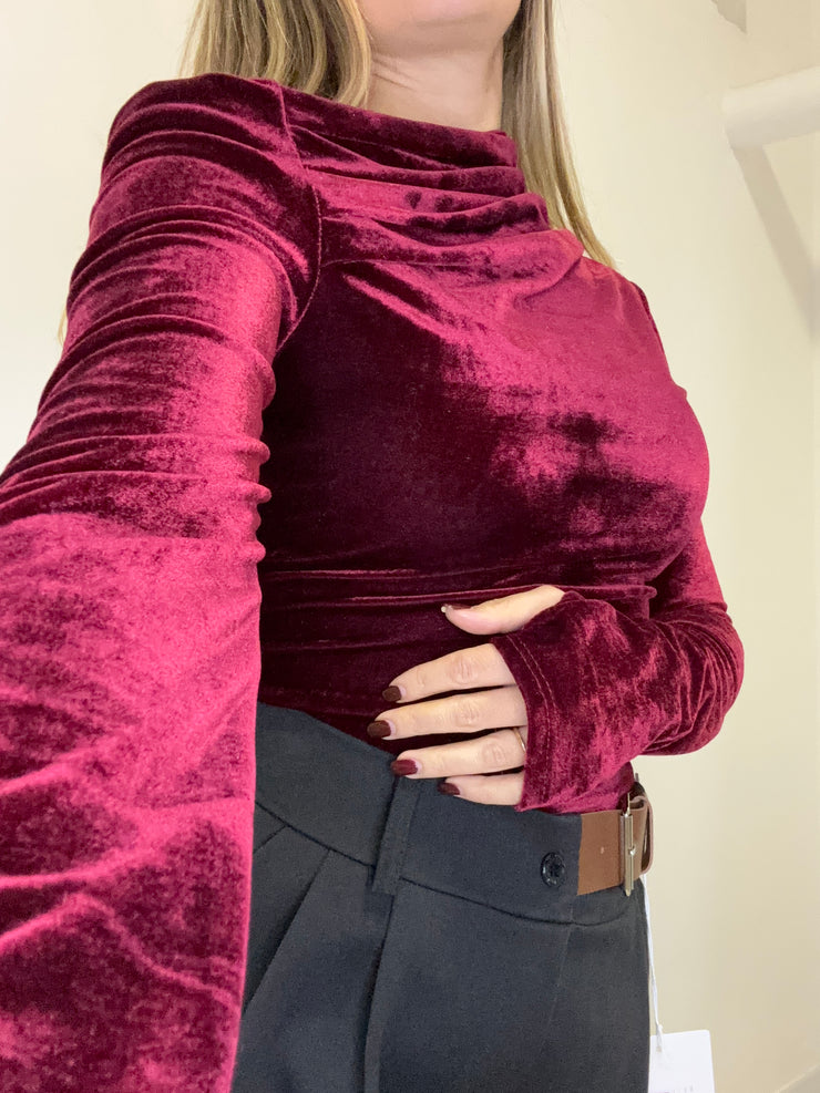 Maglia kim in velluto