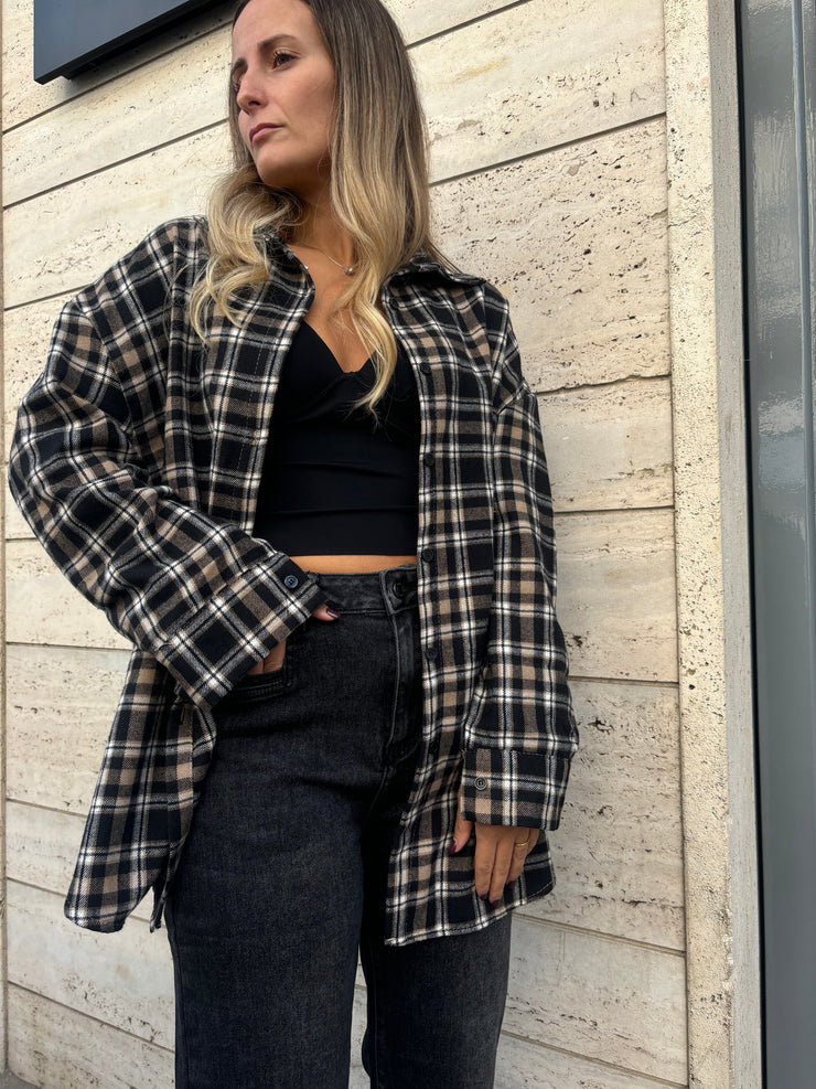 Camicia in flanella lana