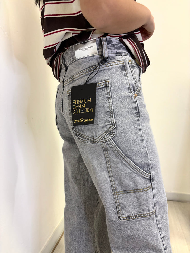 Jeans baggy grigio