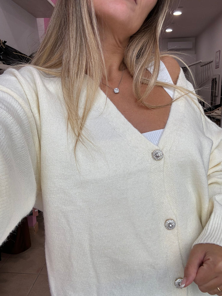 Cardigan gioiello