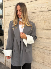 Blazer risvolta alla manica