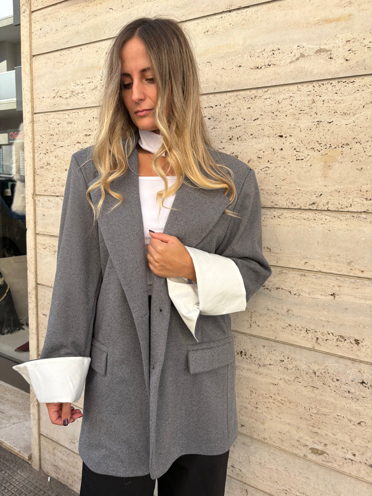 Blazer risvolta alla manica