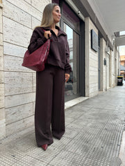 Pantalone a palazzo brown