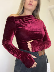 Maglia kim in velluto