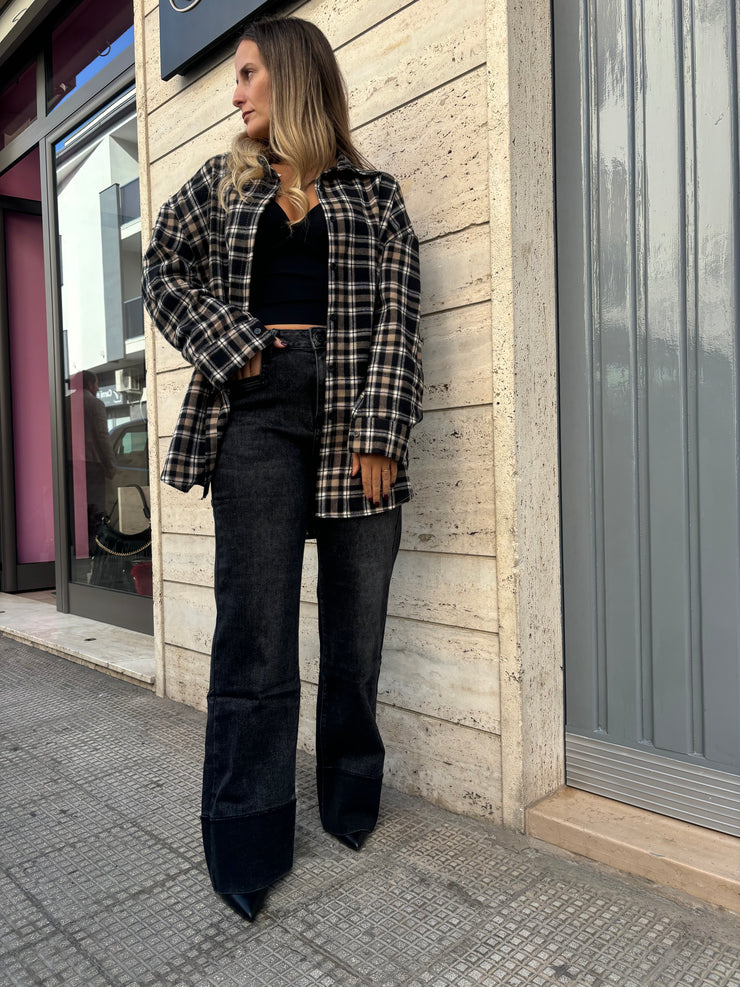 Camicia in flanella lana