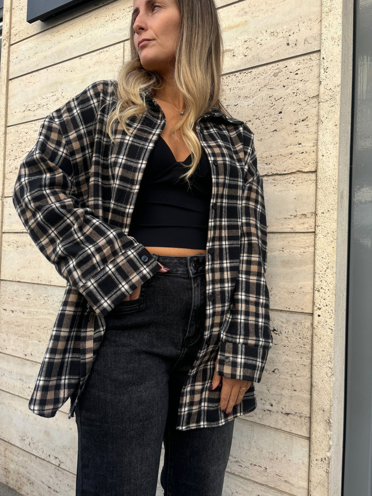 Camicia in flanella lana
