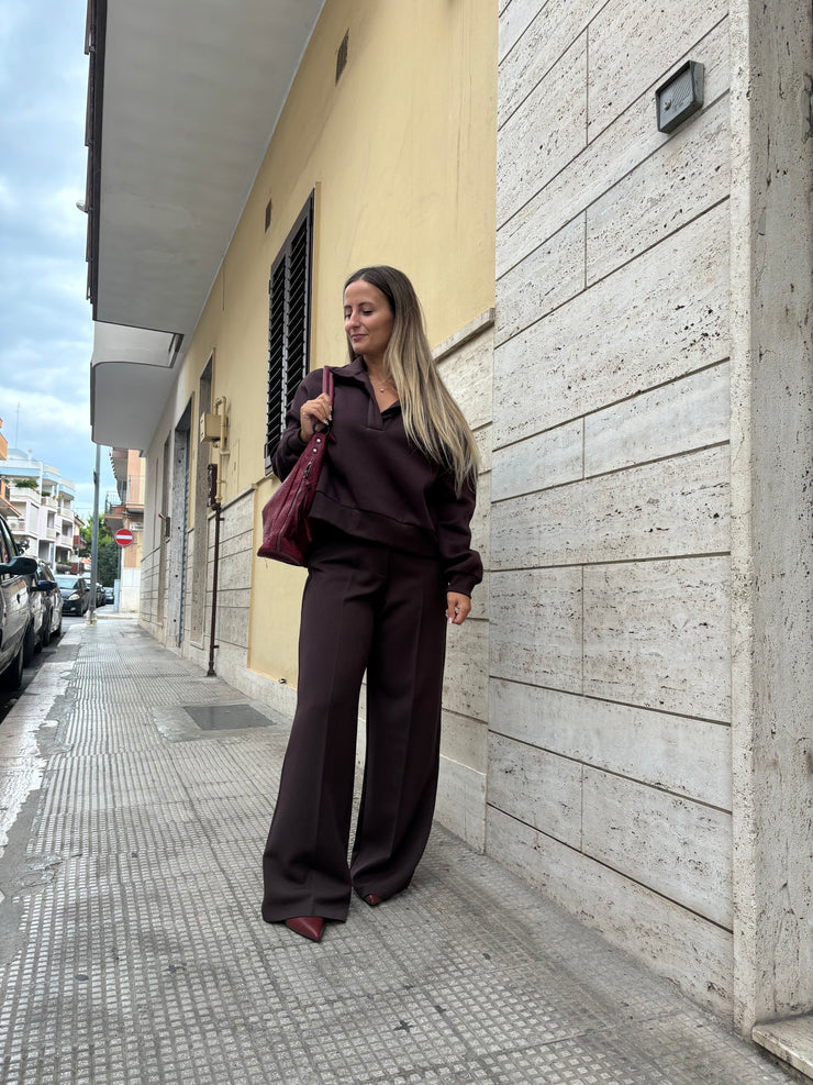 Pantalone a palazzo brown