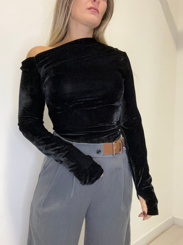 Maglia kim in velluto