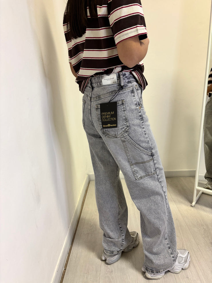 Jeans baggy grigio