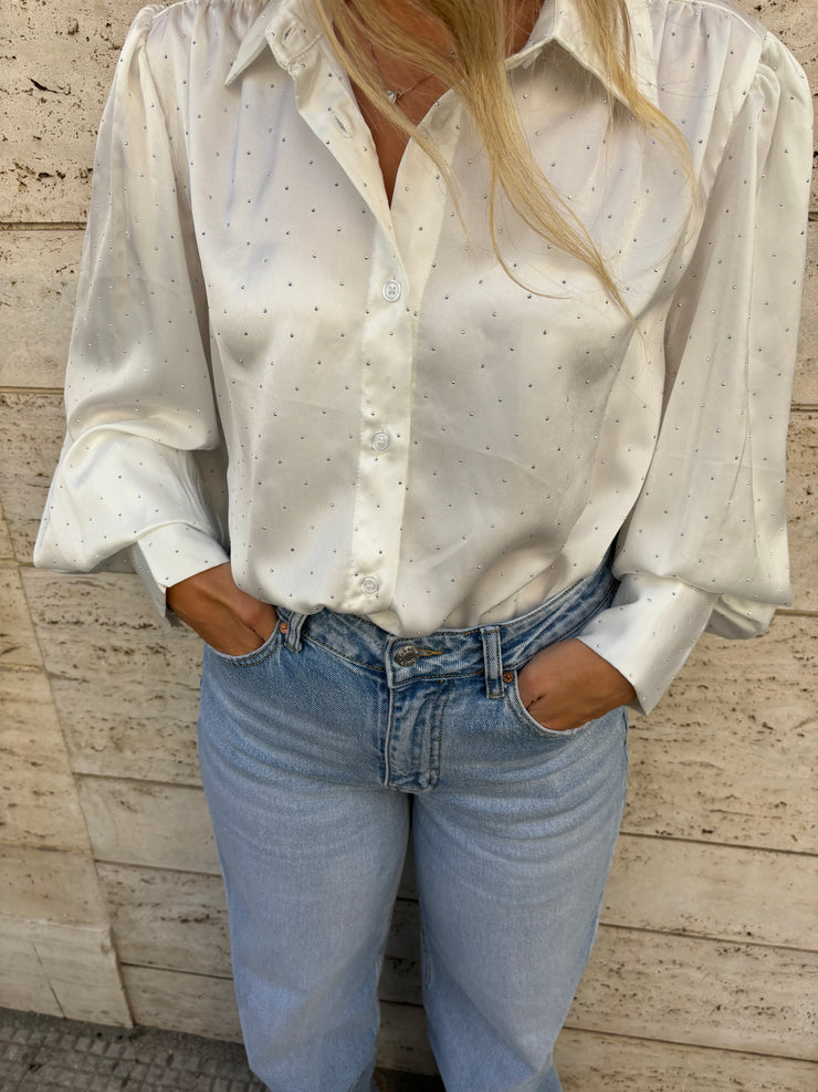 Camicia brillantini over tg comoda