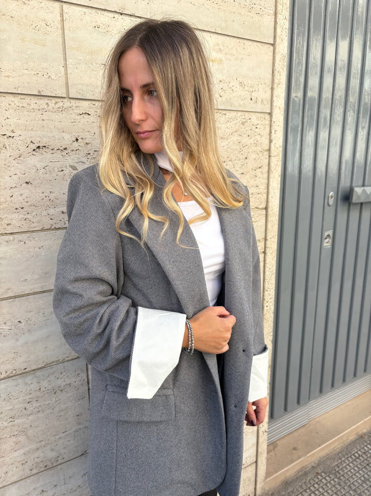 Blazer risvolta alla manica