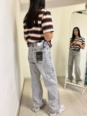 Jeans baggy grigio