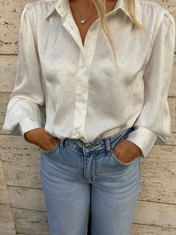 Camicia brillantini over tg comoda