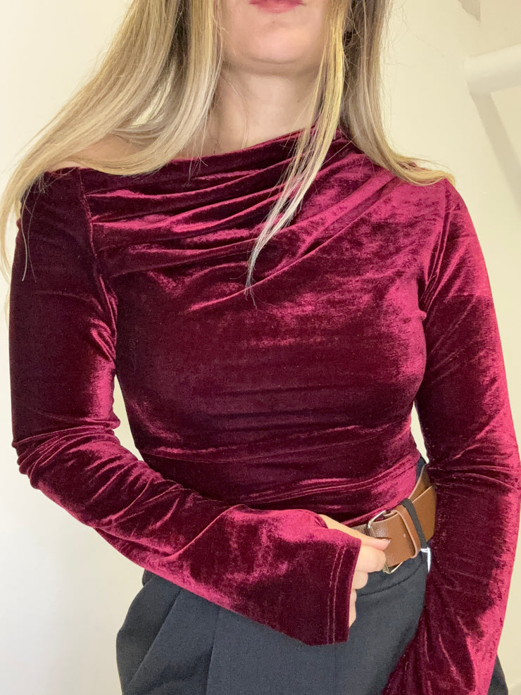 Maglia kim in velluto