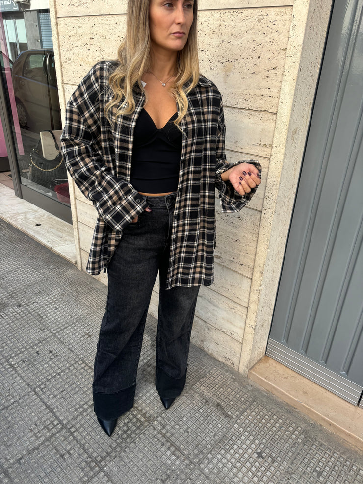 Camicia in flanella lana