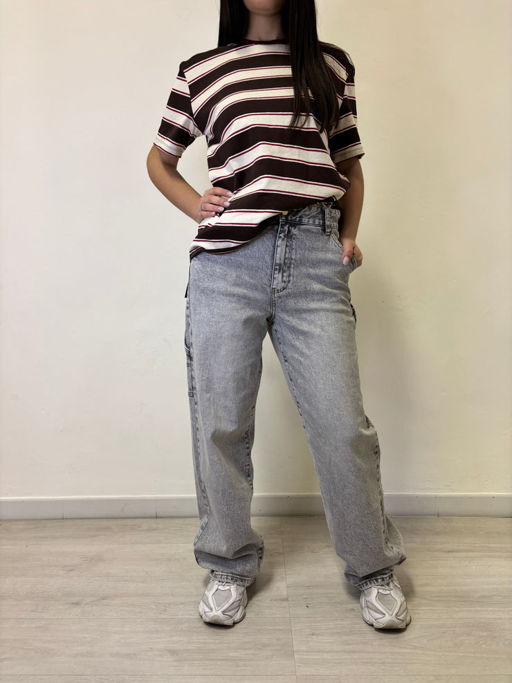 Jeans baggy grigio