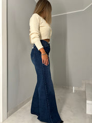 Jeans largo wide
