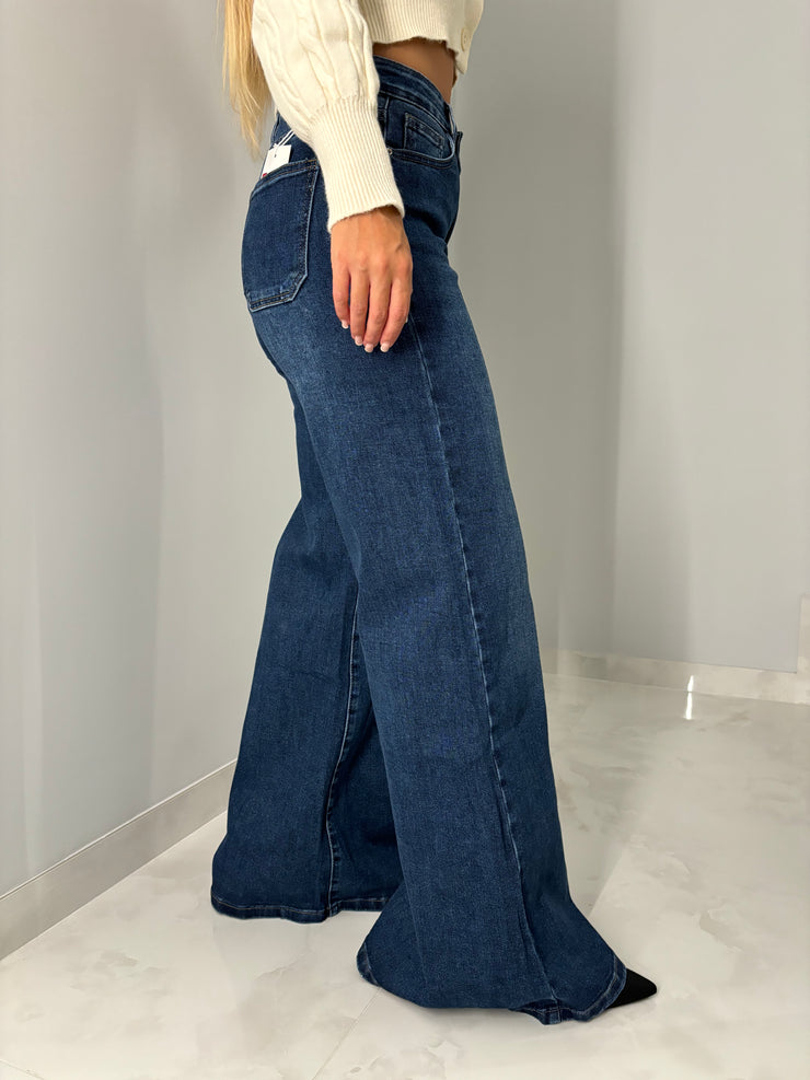 Jeans largo wide