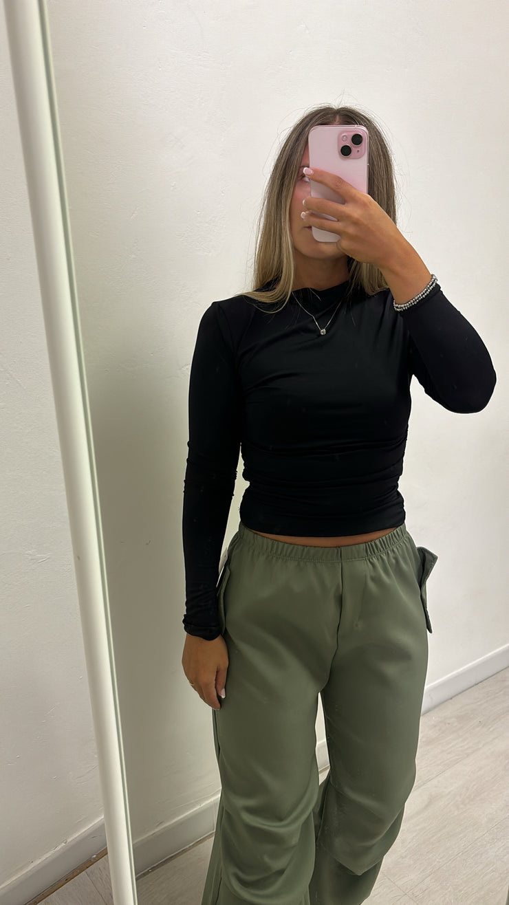Top manica lungo lycra