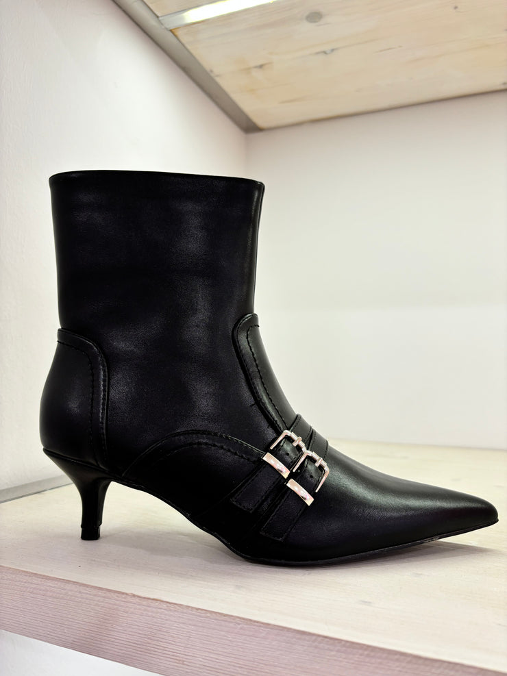 Stivaletto nero tacco 3 cm