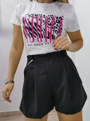 SHORT CARAMELLA GESSATO