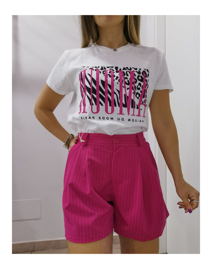 SHORT CARAMELLA GESSATO